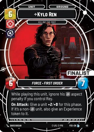 Kylo Ren - Killing the Past (Finalist) (49) - Organized Play Promos Foil