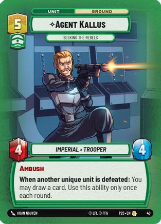 Agent Kallus - Seeking the Rebels (40) - Organized Play Promos Foil