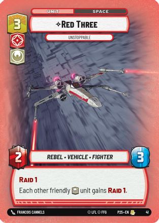 Red Three - Unstoppable (41) - Organized Play Promos Foil