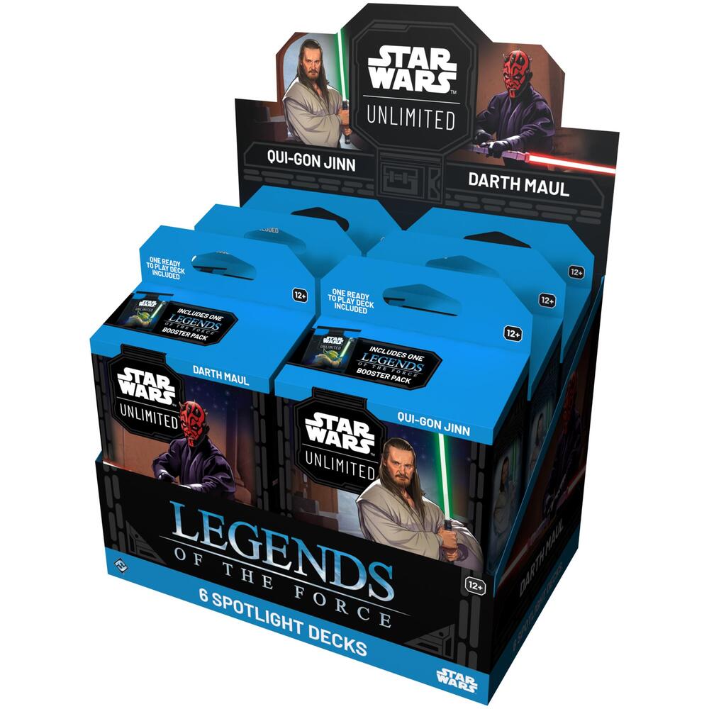Star Wars: Unlimited - Legends of the Force Spotlight Deck Display
