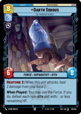Darth Sidious - The Phantom Menace (39/264) - Legends of the Force
