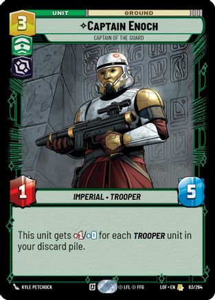 Captain Enoch - Captain of the Guard (83/264) - Legends of the Force