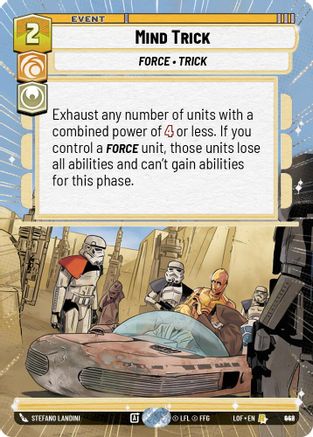 Mind Trick (Hyperspace Foil) (942) - Legends of the Force Foil