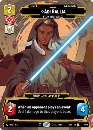 Adi Gallia - Stern and Focused (Prestige) (1060) - Legends of the Force