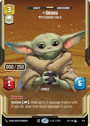 Grogu - Mysterious Child (Serialized) (1131) - Legends of the Force Foil