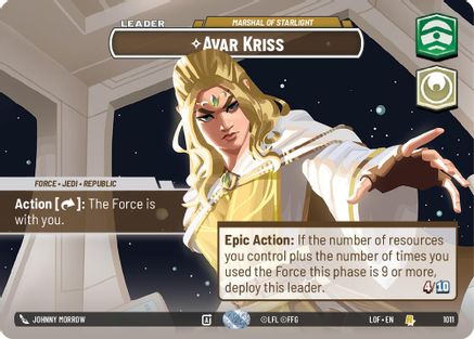Avar Kriss - Marshal of Starlight (Showcase) (1011) - Legends of the Force Foil