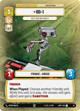 BD-1 - Beep Boo Boo Bweep (35) - Organized Play Promos Foil