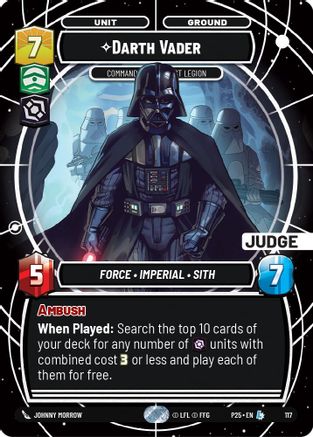 Darth Vader - Commanding the First Legion (117) - Judge Promos Foil