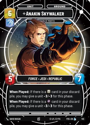 Anakin Skywalker - Champion of Mortis (145) - Sector and Regional Promos Season 1 Foil
