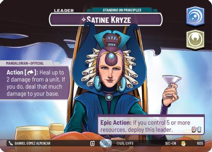 Satine Kryze - Standing on Principles (Showcase) (1025) - Secrets of Power Foil