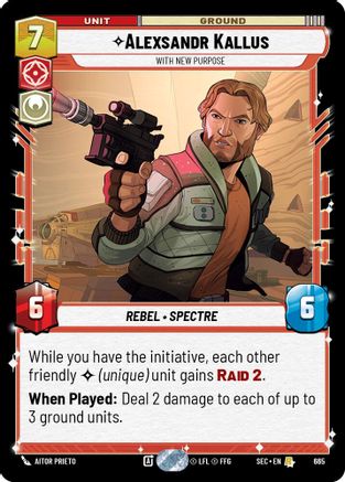 Alexsandr Kallus - With New Purpose (Foil) (665) - Secrets of Power Foil