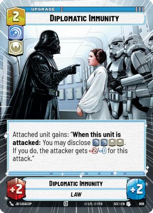 Diplomatic Immunity (Hyperspace Foil) (808) - Secrets of Power Foil