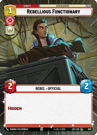 Rebellious Functionary (Hyperspace Foil) (902) - Secrets of Power Foil