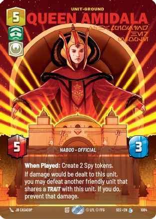 Queen Amidala - Championing Her People (Prestige Foil) (1084) - Secrets of Power Foil