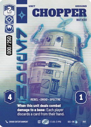 Chopper - War Hero (Serialized) (1147) - Secrets of Power Foil