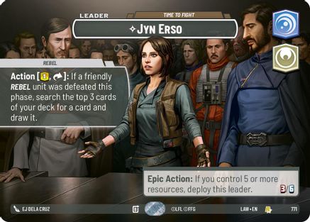 Jyn Erso - Time to Fight (Showcase) (5/264) - A Lawless Time Foil