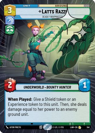 Latts Razzi - Deadly Whipmaster (Hyperspace Foil) (303) - A Lawless Time Foil