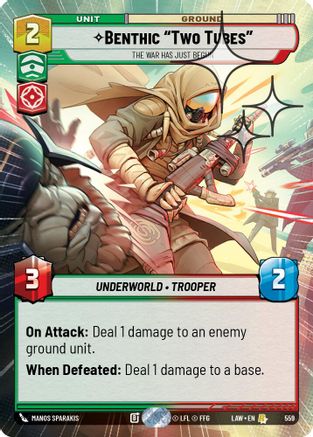Benthic "Two Tubes" - The War Has Just Begun (Hyperspace Foil) (321) - A Lawless Time Foil