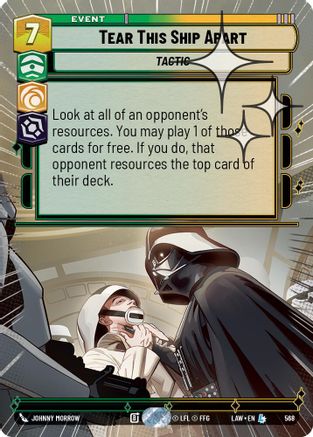 Tear This Ship Apart (Hyperspace Foil) (330) - A Lawless Time Foil