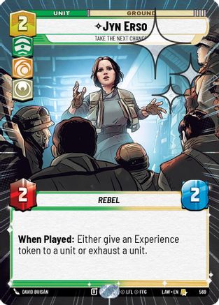 Jyn Erso - Take the Next Chance (Hyperspace Foil) (331) - A Lawless Time Foil