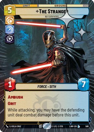 The Stranger - No Survivors (Hyperspace Foil) (350) - A Lawless Time Foil