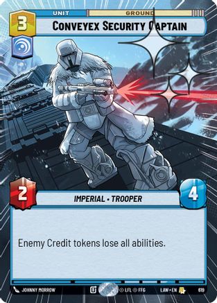Conveyex Security Captain (Hyperspace Foil) (381) - A Lawless Time Foil