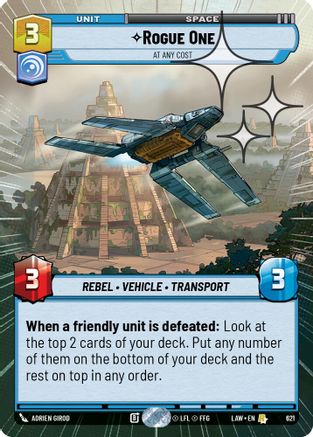 Rogue One - At Any Cost (Hyperspace Foil) (383) - A Lawless Time Foil
