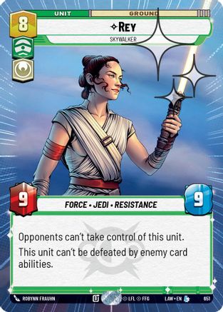 Rey - Skywalker (Hyperspace Foil) (413) - A Lawless Time Foil