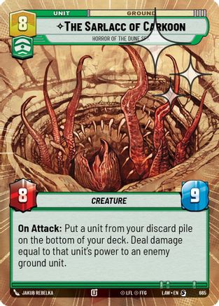 The Sarlacc of Carkoon - Horror of the Dune Sea (Hyperspace Foil) (427) - A Lawless Time Foil