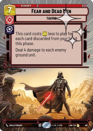 Fear and Dead Men (Hyperspace Foil) (443) - A Lawless Time Foil