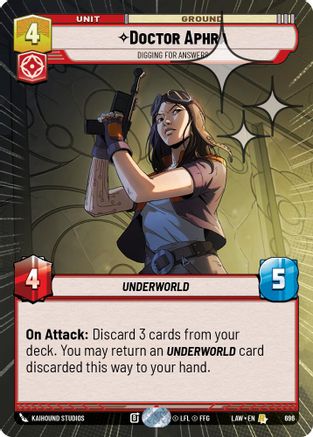 Doctor Aphra - Digging for Answers (Hyperspace Foil) (458) - A Lawless Time Foil