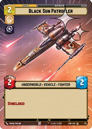 Black Sun Patroller (Hyperspace Foil) (475) - A Lawless Time Foil