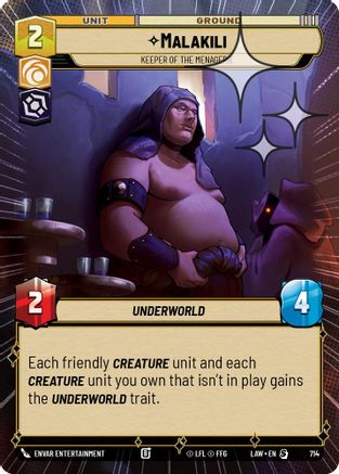 Malakili - Keeper of the Menagerie (Hyperspace Foil) (476) - A Lawless Time Foil