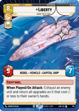 Liberty - Draw Their Fire! (Hyperspace Foil) (488) - A Lawless Time Foil