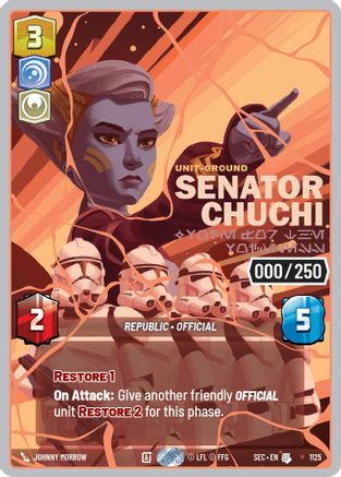 Senator Chuchi - Voice for the Voiceless (Serialized) (Rose Gold) (1125) - Secrets of Power Foil