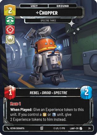 Chopper - Spectre Three (Foil) (24) - A Lawless Time  Weekly Play Promos Foil