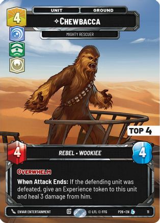 Chewbacca - Mighty Rescuer (Top 4) (11) - Organized Play Promos Foil