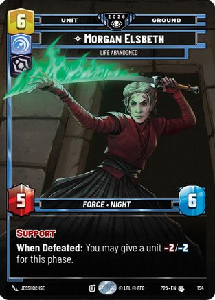 Morgan Elsbeth - Life Abandoned (Prize Wall) (Foil) (154) - Galactic Championship 2026 Foil