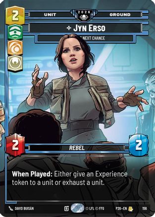 Jyn Erso - Take the Next Chance (Prize Wall) (Foil) (156) - Galactic Championship 2026 Foil