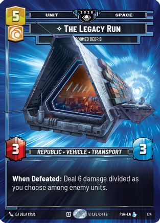 The Legacy Run - Doomed Debris (174) - Galactic Championship 2026 Foil