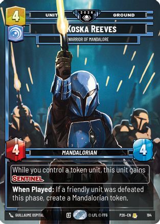Koska Reeves - Warrior of Mandalore (194) - Galactic Championship 2026 Foil