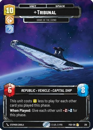 Tribunal - Grave of the 332nd (Foil) (219) - Sector and Regional Promos Season 2 Foil