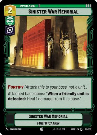 Sinister War Memorial (113/272) - Homeworlds