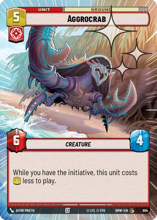 Aggrocrab (Hyperspace Foil) (694) - Homeworlds Foil