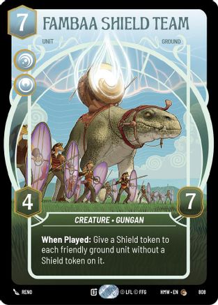 Fambaa Shield Team (Prestige) (808) - Homeworlds