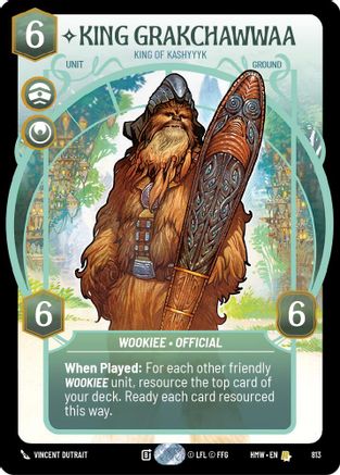 King Grakchawwaa - King of Kashyyyk (Prestige) (813) - Homeworlds