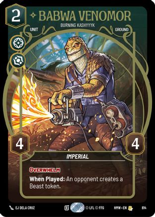 Babwa Venomor - Burning Kashyyyk (Prestige) (814) - Homeworlds