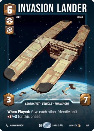 Invasion Lander (Prestige) (827) - Homeworlds