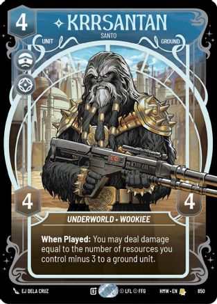 Krrsantan - Santo (Prestige Foil) (850) - Homeworlds Foil