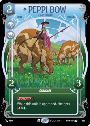 Peppi Bow - Shaak Herder (Prestige Foil) (853) - Homeworlds Foil
